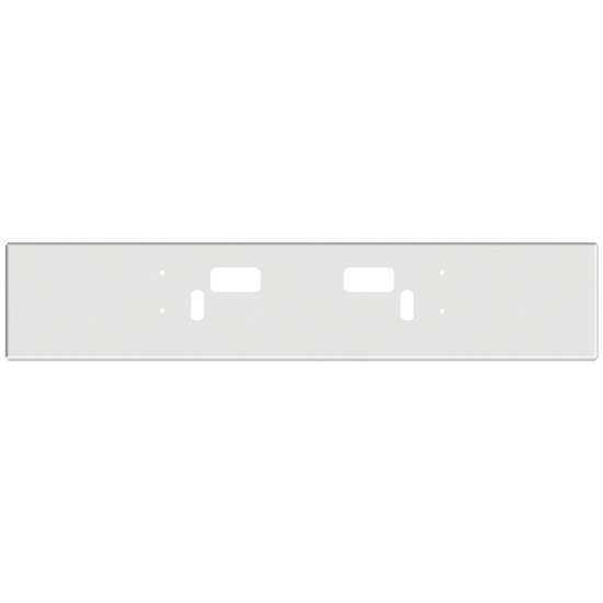 22 Inch Chrome Boxed End Bumper With Tow And Vent Holes For Freightliner 114Sd SFA 2012 And Newer