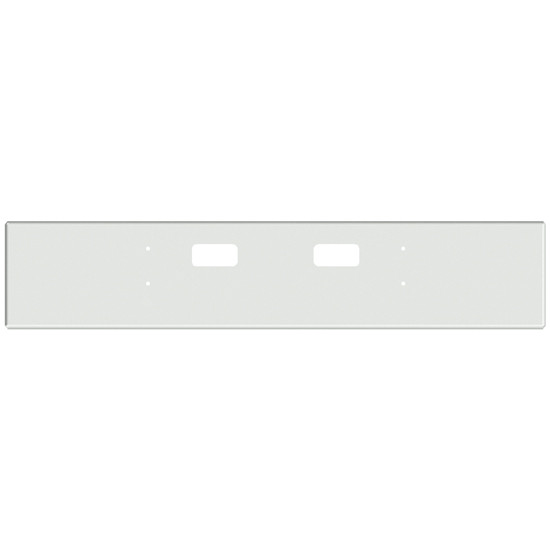 20 Inch Chrome Boxed End Bumper With Vent Holes For Freightliner 114Sd SFA 2012 And Newer