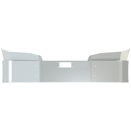 14 Inch Chrome Wrap Around Bumper With Bolt-In Vorad And Tow Holes For Freightliner Cascadia 116 And 126 W-Composite Bumper