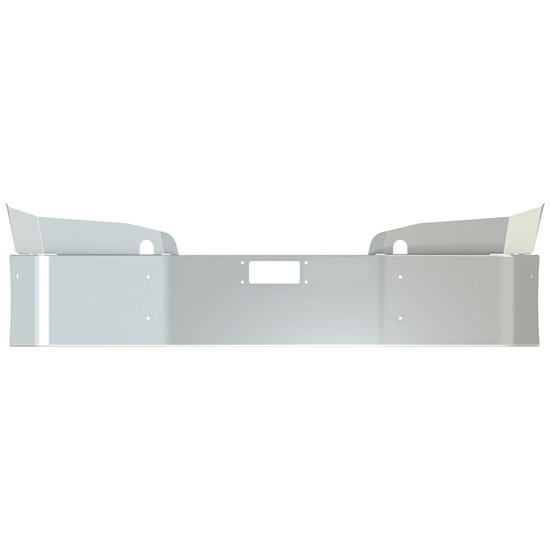 18 Inch Chrome Wrap Around Bumper With Bolt-In Vorad And Tow Holes For Freightliner Cascadia 116 And 126 W-Composite Bumper