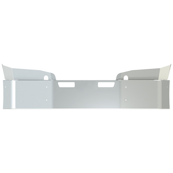 18 Inch Chrome Steel Wrap Around Bumper With Tow And Vent Holes For Freightliner Cascadia 2018-Current