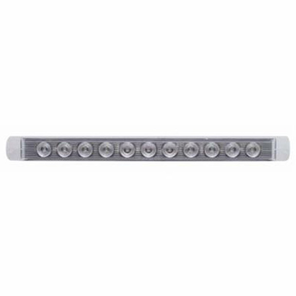 11 LED 17 Inch Turn Signal Light Bar - Amber LED/ Clear Lens