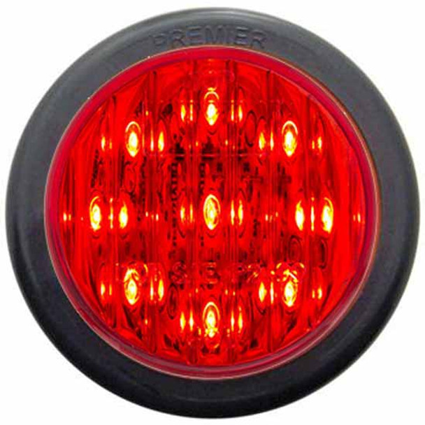 9 LED 2 Inch Clearance/ Marker Light Kit, Red LED/ Red Lens
