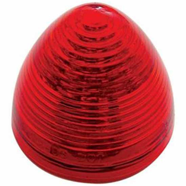 13 LED 2-1/2 Inch Beehive Clearance/Marker Light - Red LED/ Red Lens
