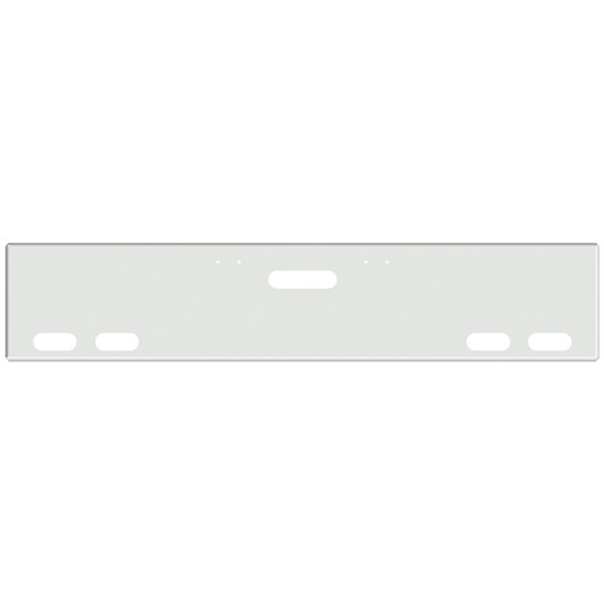 18 Inch Chrome Texas Boxed End Bumper With Holes For Center Tow And 4 Oval Lights For Freightliner Classic 120 And Xl 132