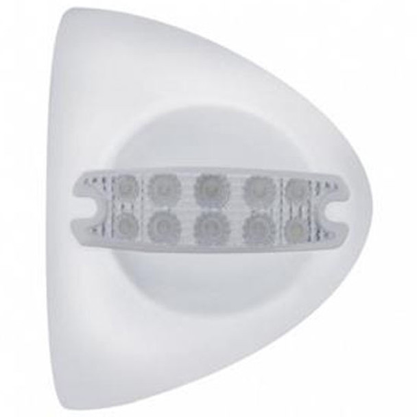 10 LED Reflector Headlight Turn Signal Light Cover - Amber LED / Clear Lens  For Peterbilt 378, 389