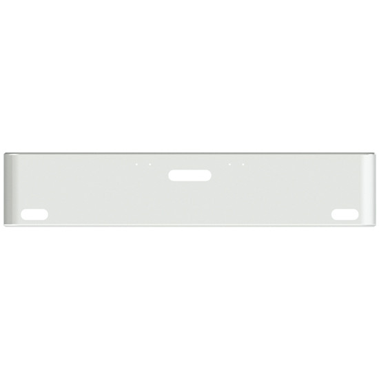 20 Inch Chrome Texas Rolled End Bumper With Holes For Center Tow And 2 Oval Lights For Freightliner Classic 2000-2002