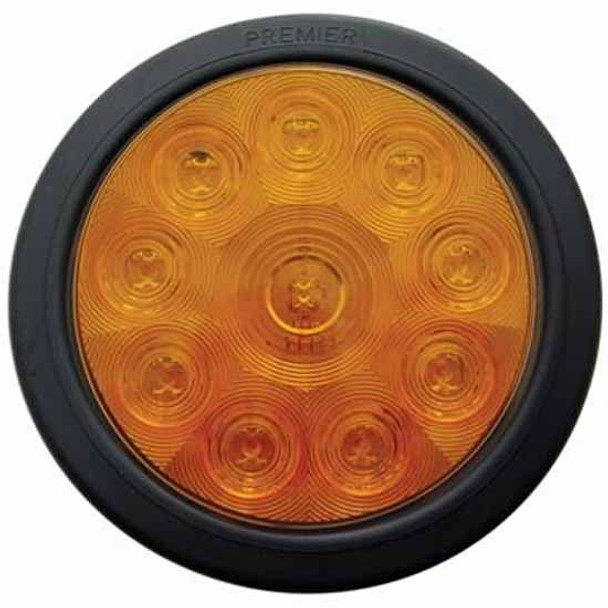 10 LED 4 Inch Turn Signal Light Kit - Amber LED /Amber Lens