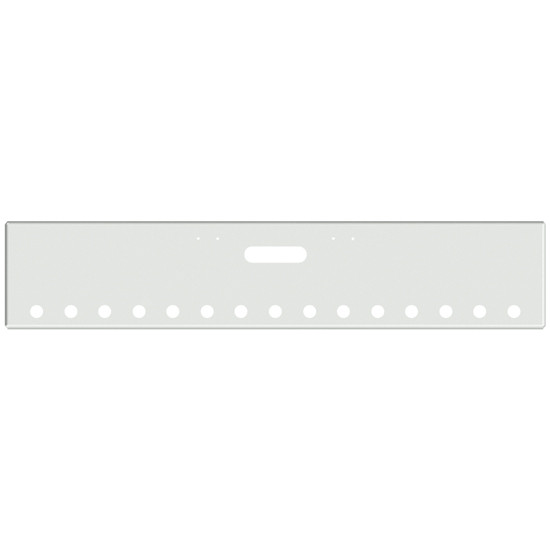 18 Inch Chrome American Eagle Bumper With Tow, 15 - 2 Inch Round Light Holes For Freightliner Classic 120 And Xl 132