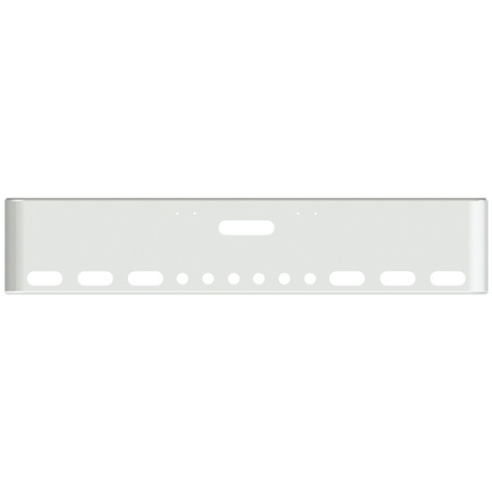 22 Inch Chrome American Eagle Bumper With Holes For Tow And 6 Oval, 6 Round 2 Inch Lights For Freightliner Classic 2000-2002