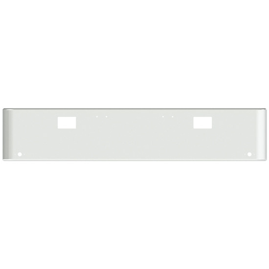 18 Inch Chrome-Plated Steel Texas Rolled End Bumper Kit With Mounting Holes, And 2 M1 Millennium Light Holes For Freightliner