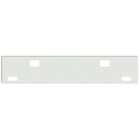 22 Inch Chrome American Eagle Bumper With Hook Holes, 2 Oval Light Holes For Freightliner Classic 2000-2002