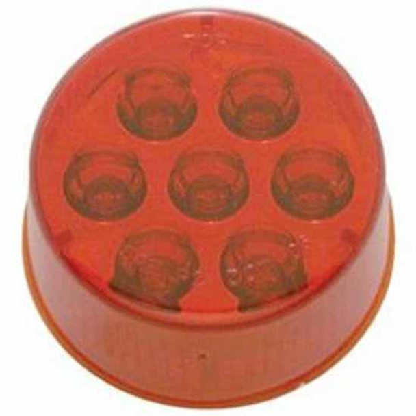 Clearance Marker Light Kit W/ 7 - 2 Inch Red LED & Red Lens
