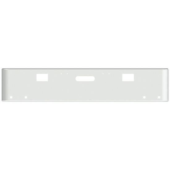 22 Inch Chrome-Plated Steel Rolled End Texas Bumper With Mounting Holes, And 4 M3 Or P3 Light Holes For Freightliner