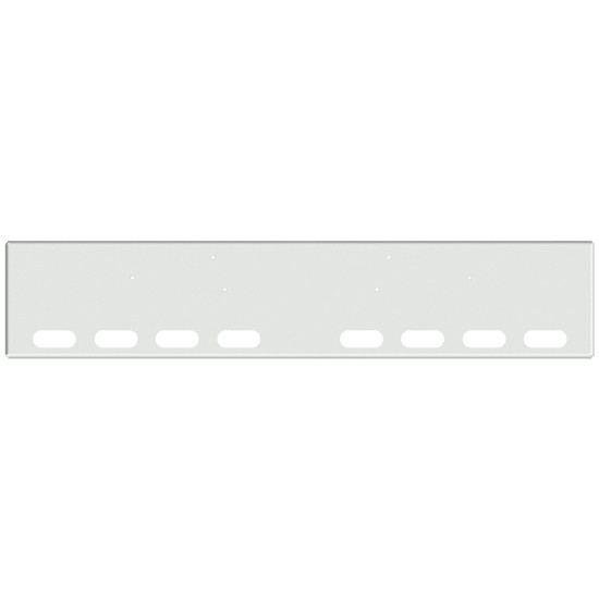 22 Inch Chrome Texas Boxed End Bumper With 8 Oval Light Holes For Freightliner Classic 2002-2007