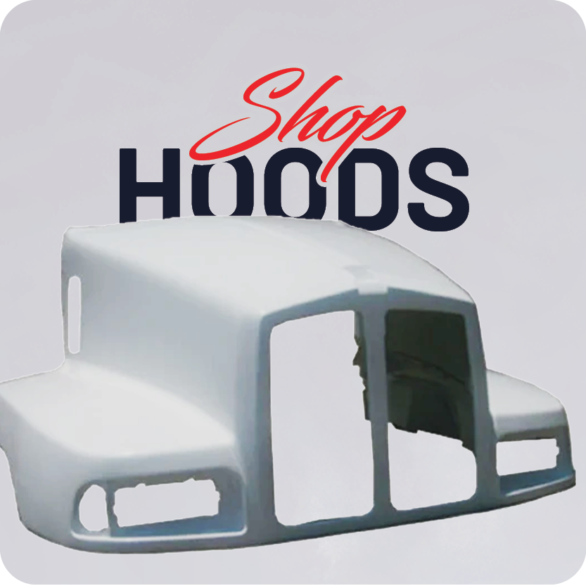 Shop by category for semi-truck hoods and aftermarket hood replacements at Elite Truck Accessories