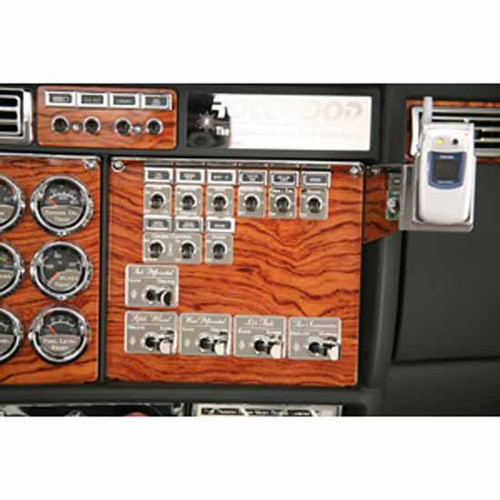 Rockwood Stainless Steel Engine Brake Switch Plate For Kenworth Elite Truck Accessories