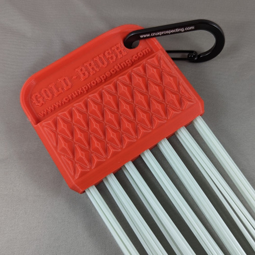 crux prospecting bedrock gold brush red