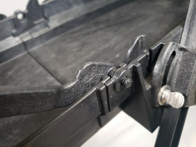 sluice extension support arm lock 2
