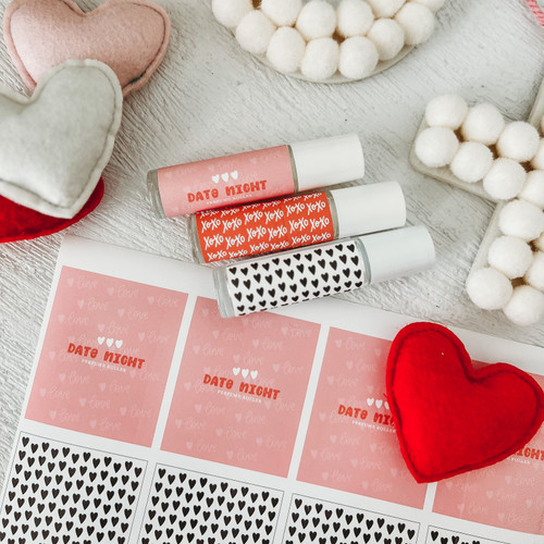 Valentine's Inspired Roller Labels