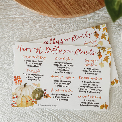 Harvest Diffuser Blends Cards