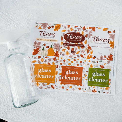 FREE Autumn Cleaner Label Set