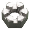 3/4" UNF Slotted Nut BS1768 Bright Steel Self Colour