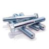 High Tensile Bolt Gr 8.8 Zinc Plated DIN 931 M12 x 190mm, group of zinc plated bolts overlapping at different angles