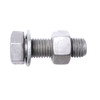 Grade 8.8 hot dip galvanised hexagon bolt M16 x 40mm assembled with grade 10 hexagon nut and washer