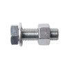 Grade 8.8 bright zinc plated hexagon bolt M12 x 30mm assembled with grade 8 hexagon nut and washer