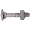 M8 x 150mm Carriage Bolt c/w Full Nut DIN 603 / 555 Grade 4.6 Galv