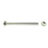 bright zinc plated grade 4.8 steel carriage bolt M16 x 200mm with domed head and square neck and matching hexagon nut