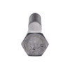 Hexagon Head Set Bolt DIN 931 Stainless Steel A2 M8 x 60mm, end-on view of the hexagon head with the bolt shaft behind