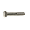 High Tensile Set Bolt Grade 10 9 bright zinc plated M12 x 50mm, single bright zinc plated bolt in side profile showing the plain shank and threaded end