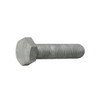 High Tensile Set Screw Gr 8.8 DIN 933 galvanised M12 x 40mm, single galvanised set screw in side profile showing the hexagon head and full-length thread