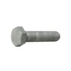 High Tensile Set Screw Gr 8.8 DIN 933 galvanised M12 x 50mm, single galvanised set screw in side profile showing the hexagon head and full-length thread