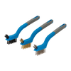 Silverline Mini Wire Brush Set 3pce - 175mm from Oneweld Supplies.