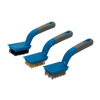 Silverline Medium Wire Brush Set 3pce - 5 Row from Oneweld Supplies.