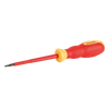 Silverline VDE Soft-Grip Electricians Screwdriver Slotted - 0.8 x 4 x 100mm from Oneweld Supplies.