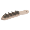 Silverline Heavy Duty Wire Brush - 4 Row from Oneweld Supplies.