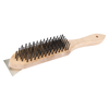Silverline Wooden Wire Brush & Scraper - 6 Row from Oneweld Supplies.