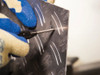 BlueSpot Tools automatic centre punch being used to mark a metal surface