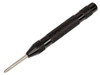 BlueSpot Tools automatic centre punch with knurled black metal body and pointed tip