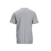 Scruffs Houghton Worker T-Shirt Grey back view showing high collar and woven sleeve brand tab