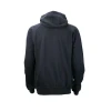 Scruffs Worker Hoodie navy rear view showing hood, raglan sleeves and ribbed hem