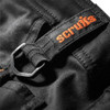 Scruffs Trade Flex Trousers close-up of branded D-ring attachment at waist