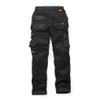 Scruffs Womens Trade Flex Holster Trousers black rear product view