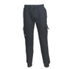 Scruffs Slim Fit Jogger black front product view with drawstring waist and cargo pockets