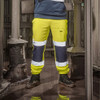 Scruffs High Visibility Jogger worn by tradesperson showing reflective leg bands