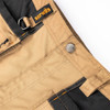 Scruffs Worker Plus Stone Trousers close-up of waistband, belt loop and button